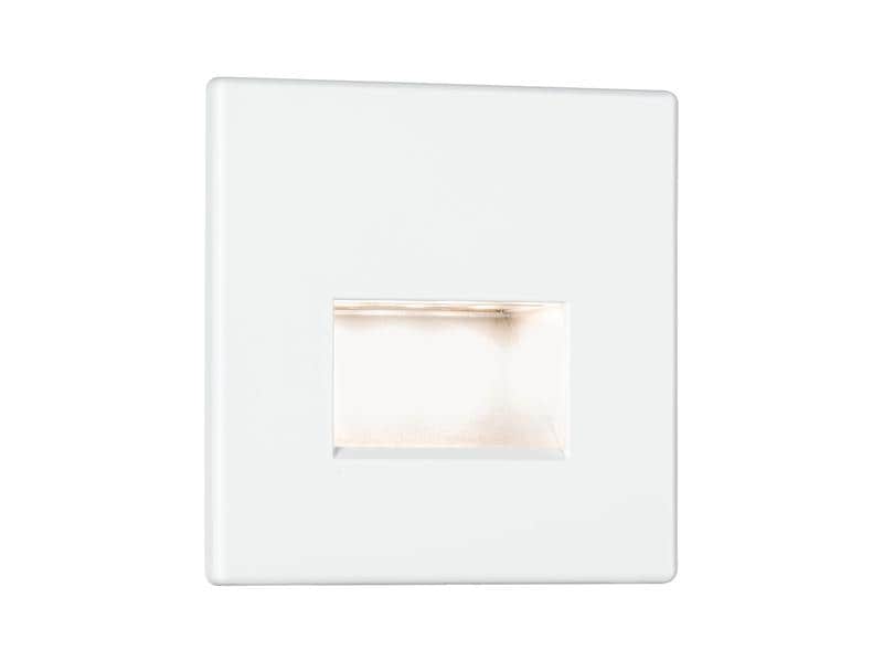 Paulmann Wandeinbauleuchte LED Edge Quadro, 1.2W, 2700K, Weiss
