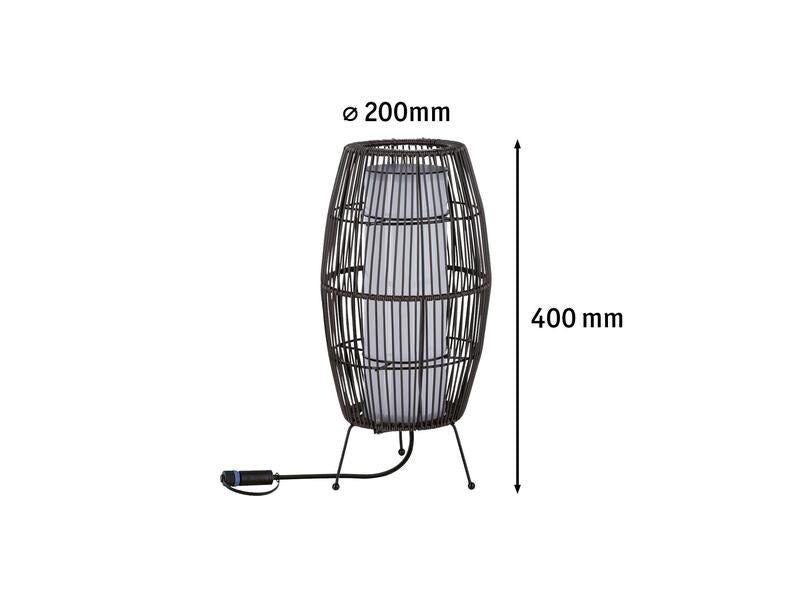Paulmann Stehleuchte Plug &amp; Shine Basket, RGBW, 3.2W, Schwarz