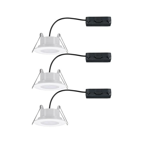 Paulmann Einbauspot LED Calla Basisset, 3 x 6W, 4.000K, Weiss