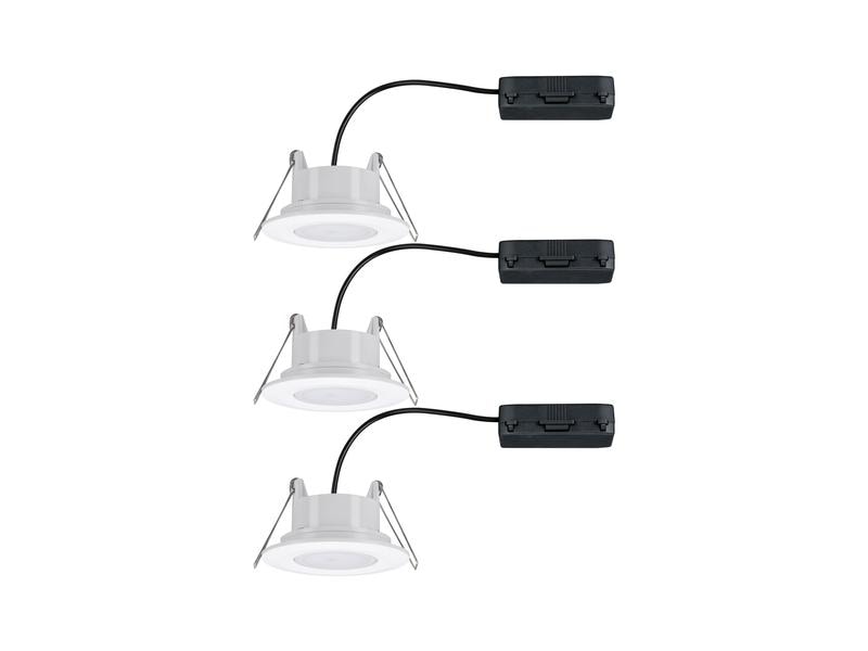 Paulmann Einbauspot LED Calla Basisset, 3 x 6W, 4.000K, Weiss