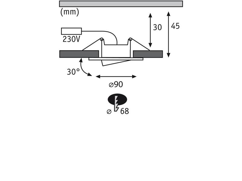 Paulmann Einbauspot LED Calla Basisset, 3 x 6W, 4.000K, Weiss