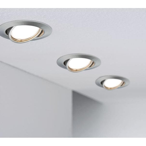 Paulmann Einbauspot LED Base Basisset, GU10, 10 x 10W, Eisen