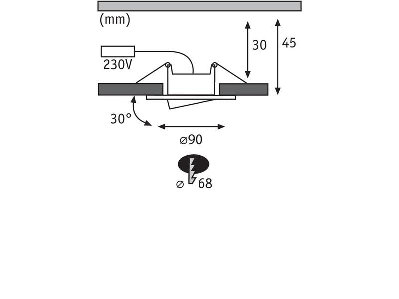 Paulmann Einbauspot LED Calla Basisset, 10 x 5.2W, 4000K, Chrom