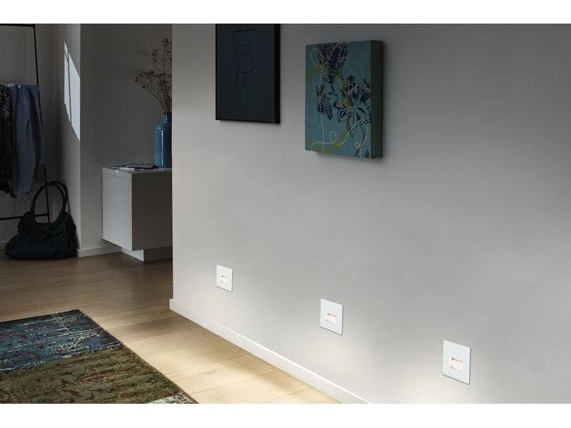 Paulmann Wandeinbauleuchte LED Edge Quadro, 1.2W, 2700K, Weiss