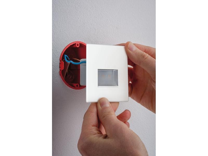Paulmann Wandeinbauleuchte LED Edge Quadro, 1.2W, 2700K, Weiss