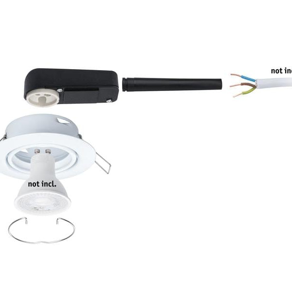 Paulmann Einbauspot LED Base Basisset, GU10, 10 x 10W, Weiss