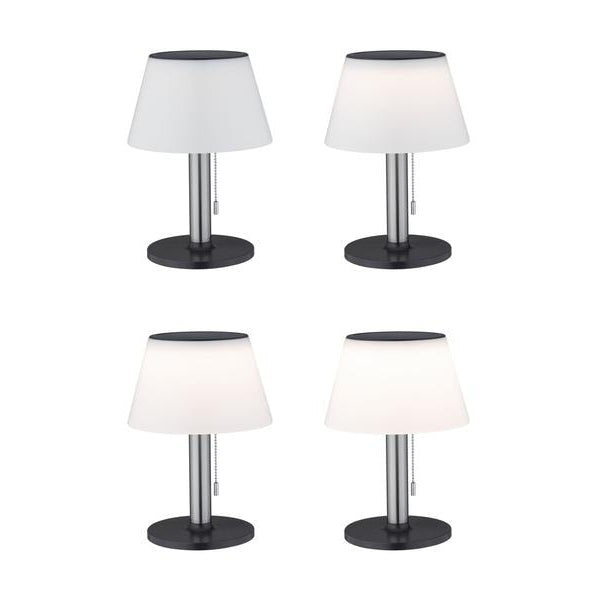 Paulmann Tischleuchte Solar Outdoor Lillesol, 3000K, Edelstahl