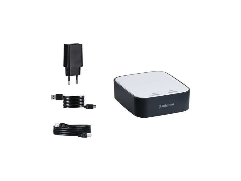 Paulmann Smart Home Gateway Smik, Zigbee, Weiss/Anthrazit