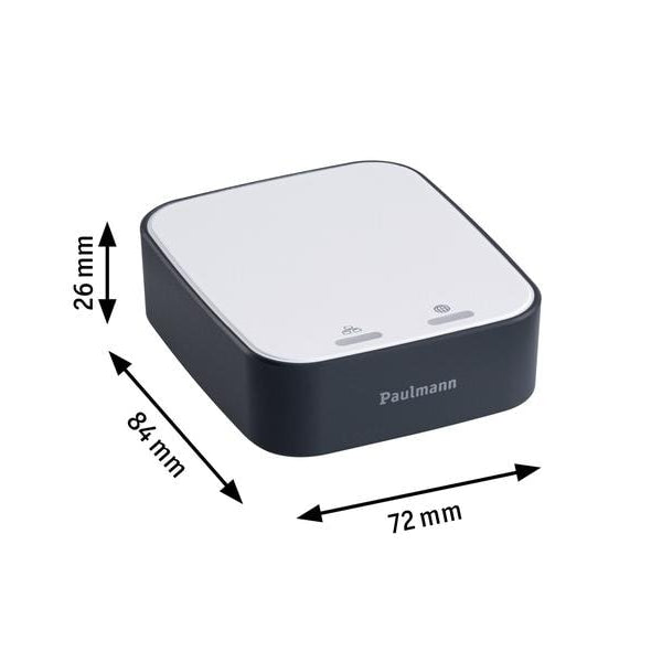 Paulmann Smart Home Gateway Smik, Zigbee, Weiss/Anthrazit