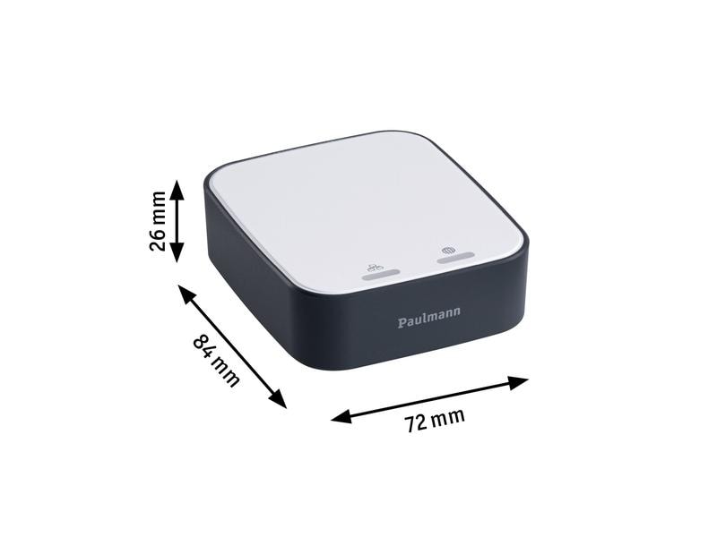 Paulmann Smart Home Gateway Smik, Zigbee, Weiss/Anthrazit