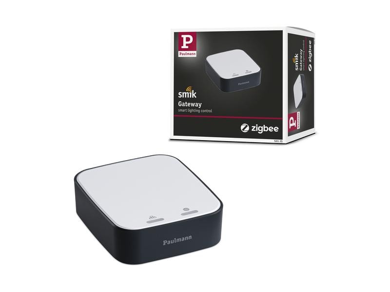 Paulmann Smart Home Gateway Smik, Zigbee, Weiss/Anthrazit
