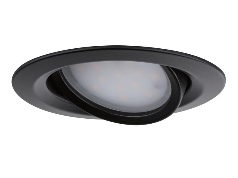 Paulmann Einbauspot LED Nova Plus Coin Set, 3 x 6W, 2700K, Schwarz