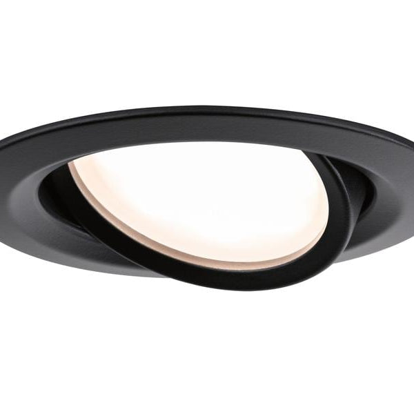 Paulmann Einbauspot LED Nova Plus Coin Set, 3 x 6W, 2700K, Schwarz