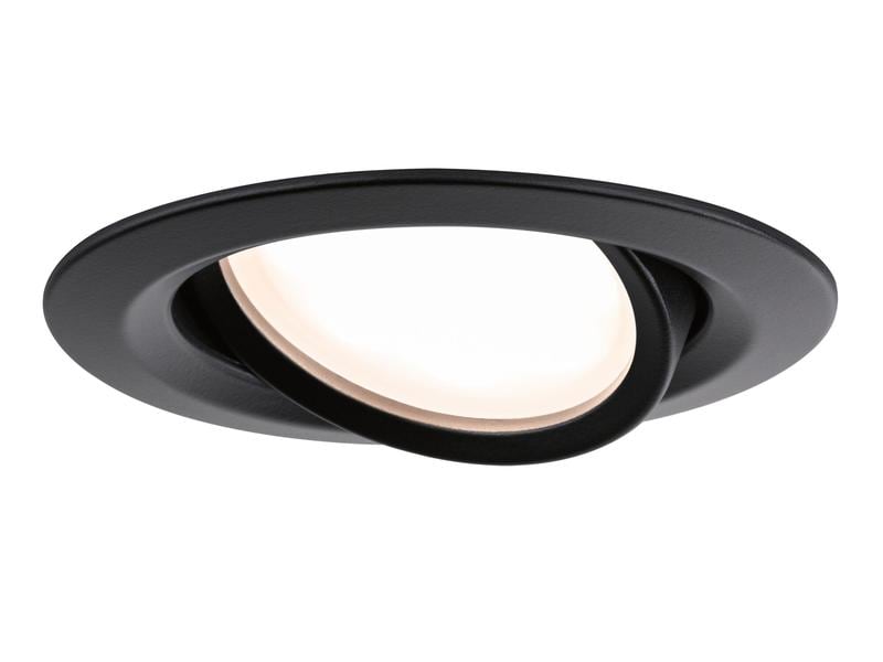 Paulmann Einbauspot LED Nova Plus Coin Set, 3 x 6W, 2700K, Schwarz