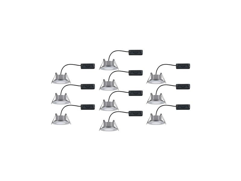 Paulmann Einbauspot LED Calla Basisset, 10 x 5.2W, 4000K, Chrom