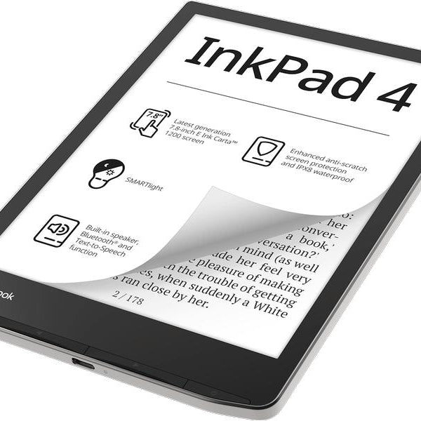 PocketBook E-Book Reader InkPad 4 Silber