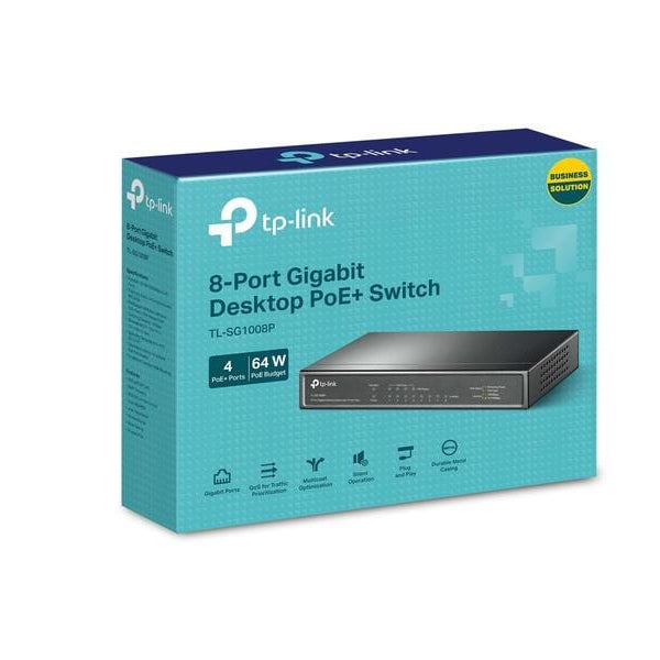 TP-Link PoE+ Switch TL-SG1008P 8 Port