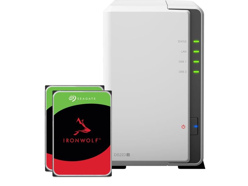 Synology NAS DS223j 2-bay Seagate Ironwolf 4 TB