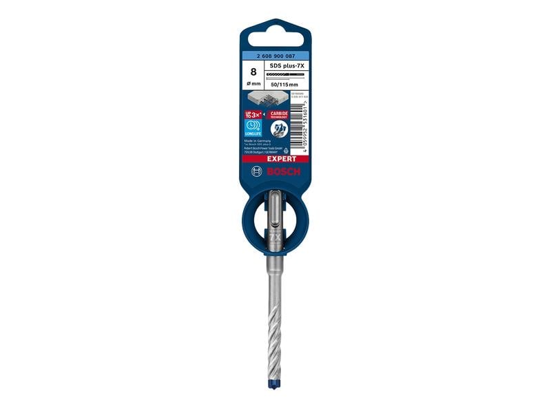Bosch Professional Hammerbohrer EXPERT SDS plus-7X, 8 x 50 x 115 mm