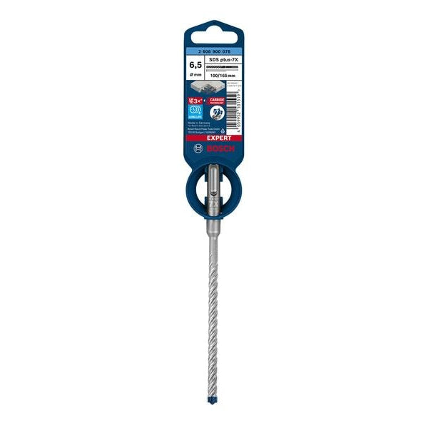 Bosch Professional Hammerbohrer EXPERT SDS plus-7X, 6.5 x 100 x 165 mm