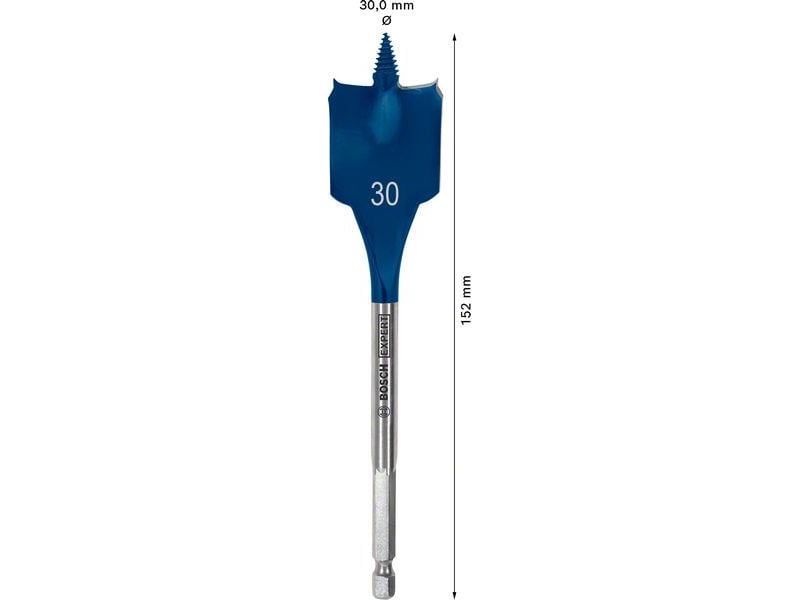 Bosch Professional Flachfräsbohrer EXPERT Self Cut Speed, 30 x 152 mm