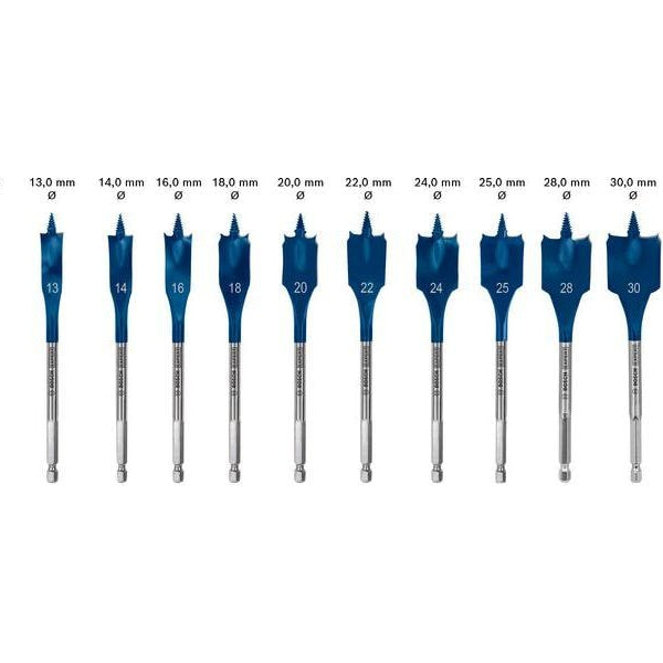 Bosch Professional Flachfräsbohrer-Set Expert Self Cut Speed, 13-teilig