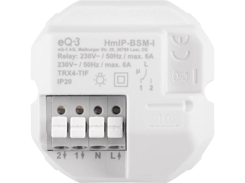 Homematic IP Smart Home Schaltmodul für Markenschalter – international