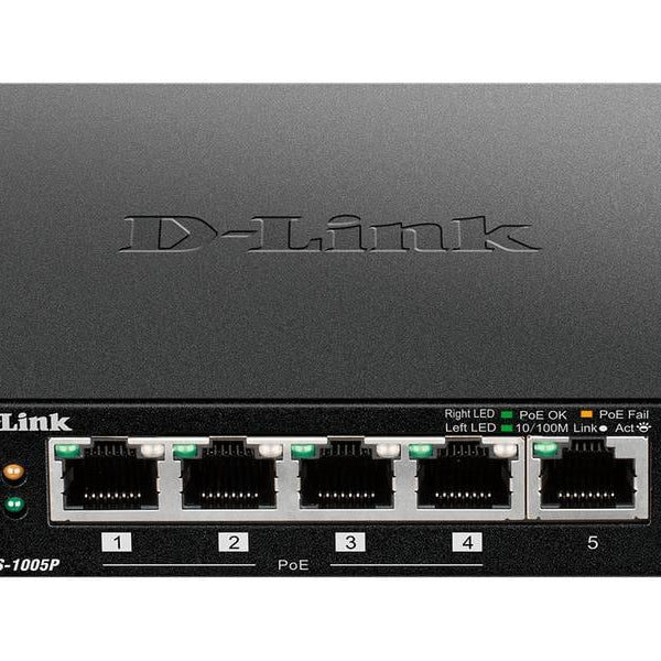 D-Link PoE Switch DES-1005P/E 5 Port