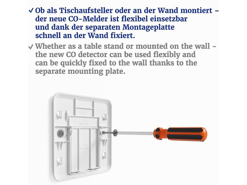 Hekatron CO-Warnmelder KONEXXT CO One 85dB, IP42, elektrochemisch
