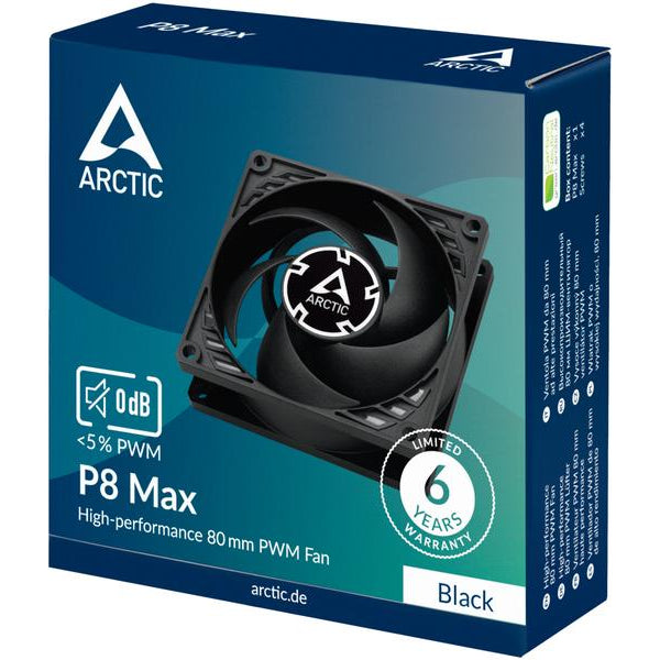 Arctic Cooling PC-Lüfter P8 Max Schwarz