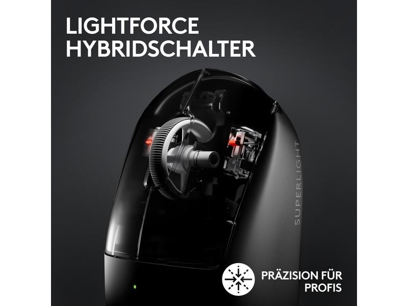 Logitech Gaming-Maus Pro X Superlight 2 Lightspeed Schwarz