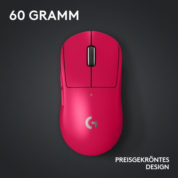Logitech Gaming-Maus Pro X Superlight 2 Lightspeed Magenta