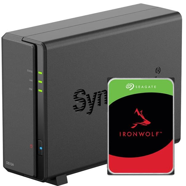 Synology NAS DiskStation DS124 1-bay Seagate Ironwolf 6 TB