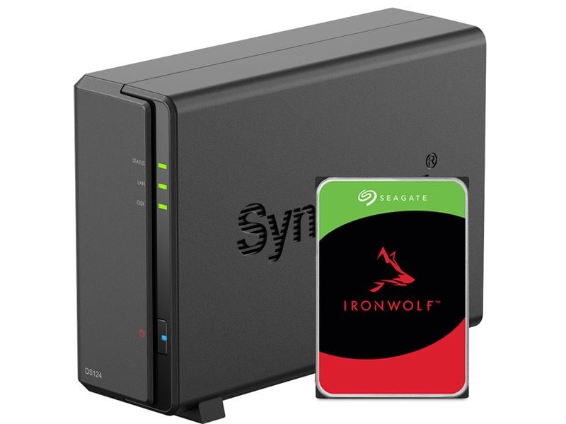 Synology NAS DiskStation DS124 1-bay Seagate Ironwolf 6 TB