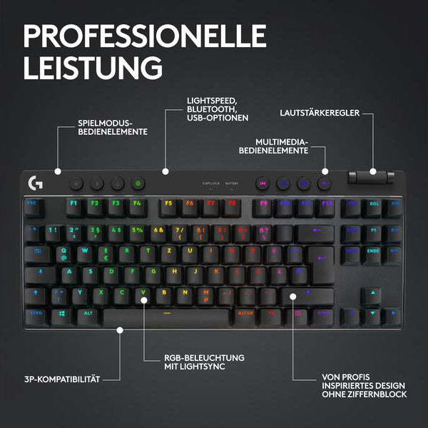 Logitech Gaming-Tastatur PRO X TKL Lightspeed