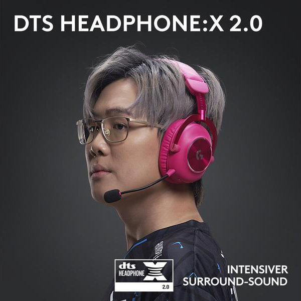 Logitech Headset G Pro X 2 Wireless Lightspeed Gaming Magenta