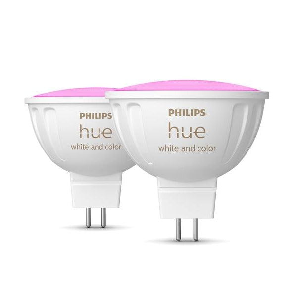 Philips Hue Leuchtmittel White & Color Amb. MR16 Doppelpack 400 lm