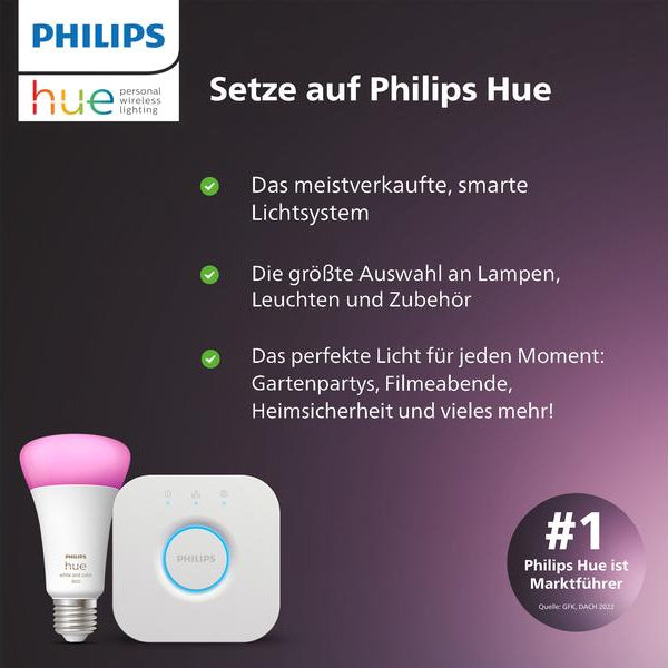 Philips Hue White & Color Ambiance Sana Wandleuchte Schwarz