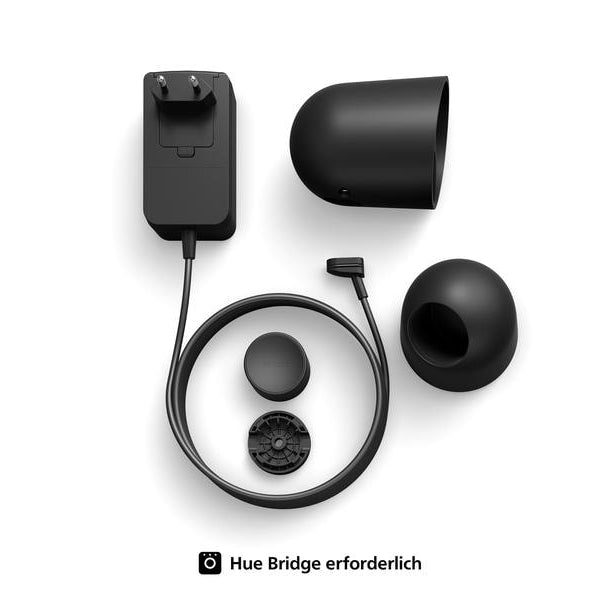 Philips Hue Secure kabelgebundene Kamera mit Standfuss Schwarz