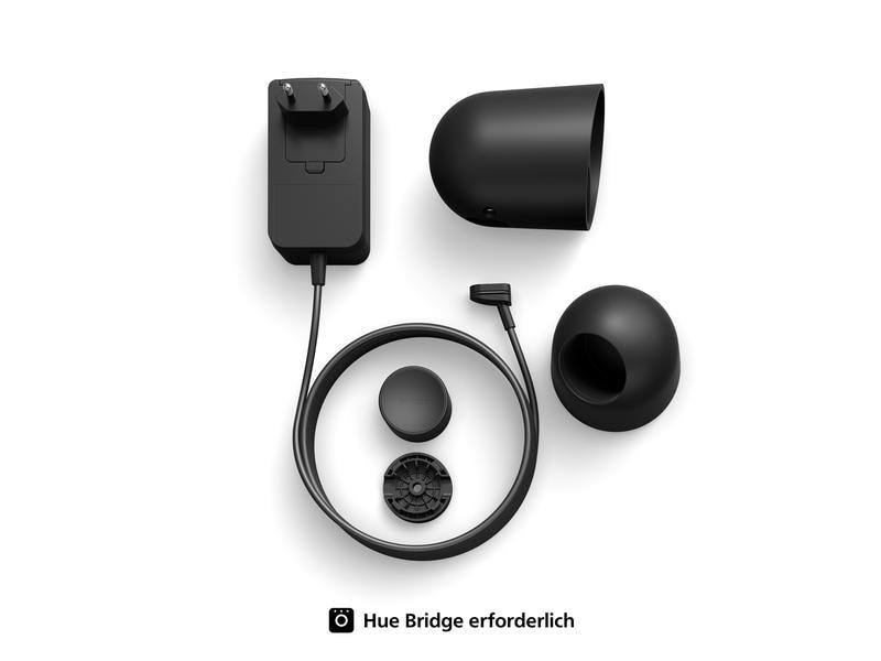 Philips Hue Secure kabelgebundene Kamera mit Standfuss Schwarz