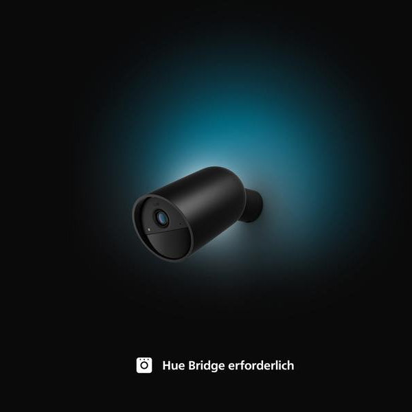 Philips Hue Secure batteriebetriebene Kamera Schwarz