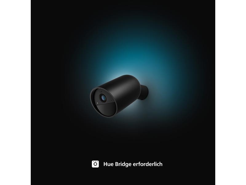 Philips Hue Secure batteriebetriebene Kamera Schwarz