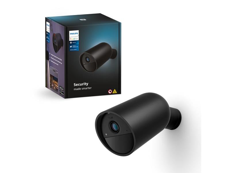 Philips Hue Secure batteriebetriebene Kamera Schwarz