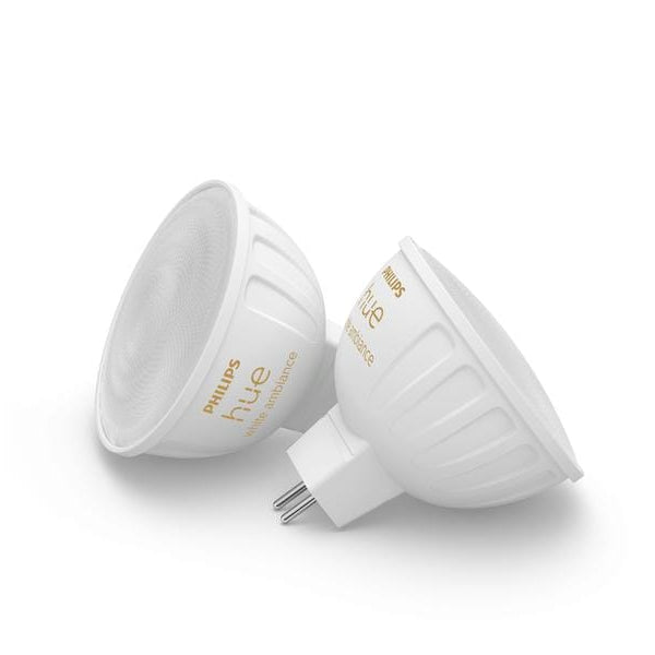 Philips Hue Leuchtmittel White Ambiance MR16 Doppelpack 400 lm