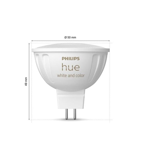 Philips Hue Leuchtmittel White & Color Amb. MR16 Doppelpack 400 lm