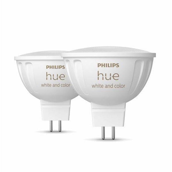 Philips Hue Leuchtmittel White & Color Amb. MR16 Doppelpack 400 lm