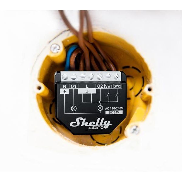 Shelly Funk-Schaltaktor mit Leistungsmessung Qubino WAVE 2PM