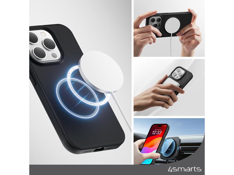 4smarts Back Cover Silicone Cupertino UltiMag iPhone 15