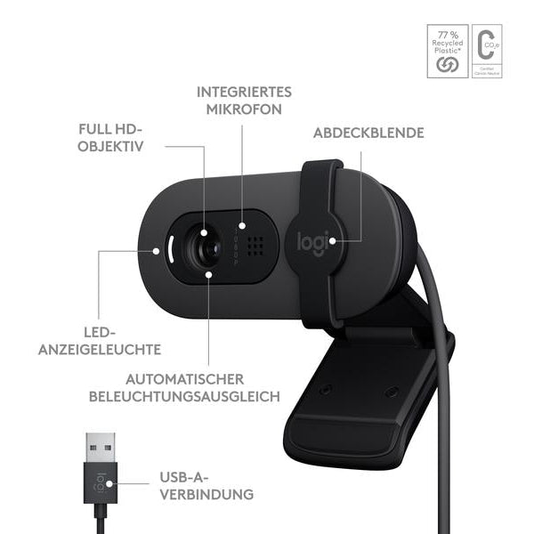 Logitech Brio 100 Graphite