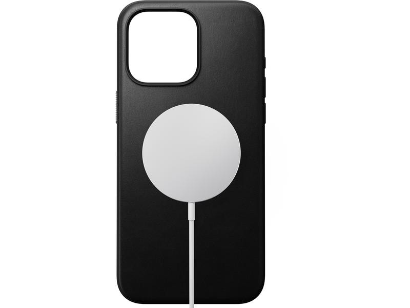 Nomad Back Cover Modern Leather iPhone 15 Pro Max Schwarz